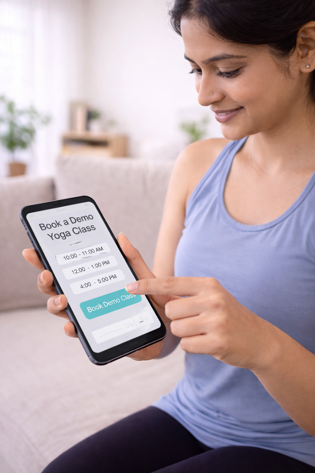 book demo yoga class